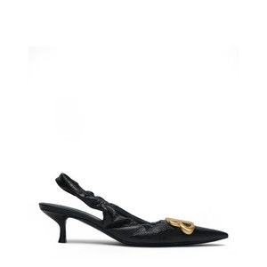 Balenciaga Monaco Slingback Bb With Pointed Toe And Gold Accent - NWT